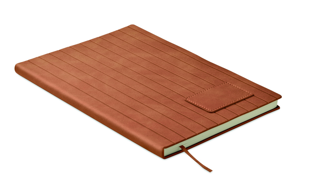 Logo trade advertising product photo of: A5 notebook in smokey PU