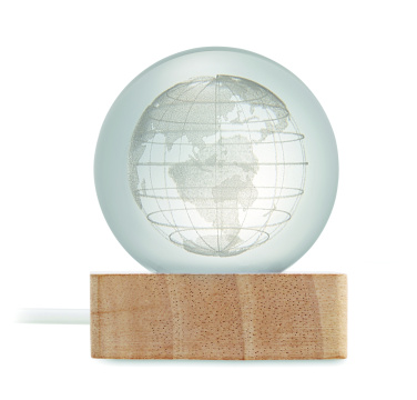 Logo trade promotional merchandise photo of: LED globe glass ball