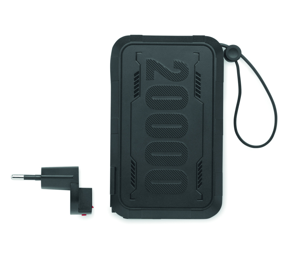 Logo trade promotional giveaways picture of: Power bank 20000 mAh in ABS