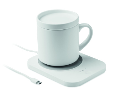 Logotrade promotional merchandise image of: Wireless charger mug warmer set