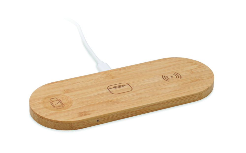 Logo trade promotional items image of: 3 in 1 15W wireless charger