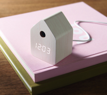Logo trade promotional merchandise picture of: MDF cuckoo alarm clock