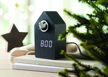 Logo trade business gift photo of: MDF cuckoo alarm clock