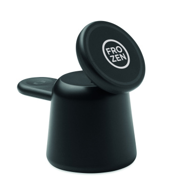 Logo trade promotional products image of: 3 in 1 wireless charger 15W