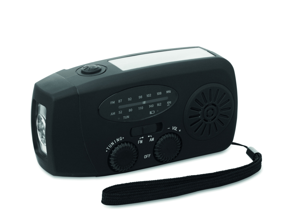 Logotrade promotional merchandise picture of: Portable radio with LED torch
