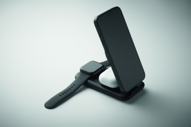 Logo trade corporate gift photo of: 3 in 1 wireless charger 15W