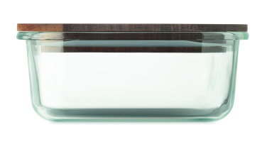 Logo trade business gifts image of: Glass lunch box 800ml