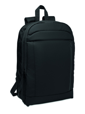 Logo trade promotional giveaways image of: Expandable 600D RPET backpack
