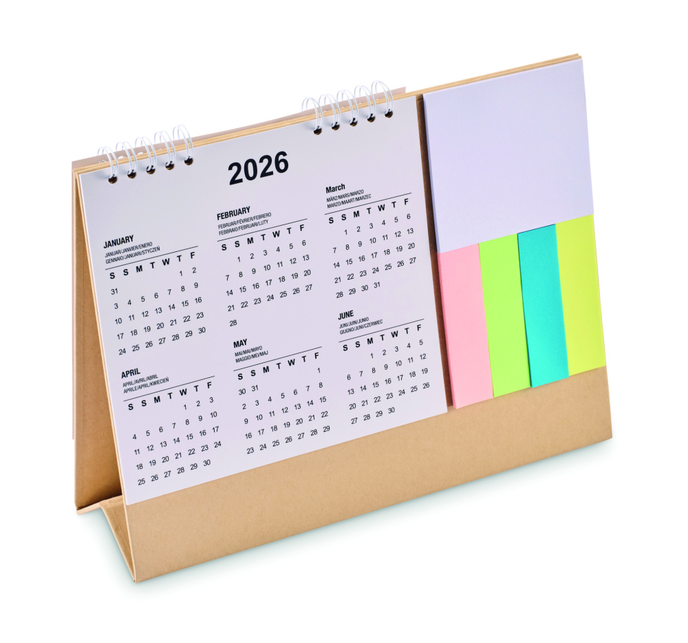Logotrade corporate gift image of: Desk calendar with memo pad