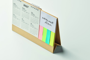 Logotrade promotional merchandise picture of: Desk calendar with memo pad