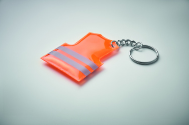 Logo trade business gifts image of: Key ring with reflecting vest Jekabpils