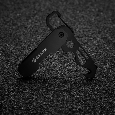 Logo trade promotional giveaways picture of: Gear X foldable EDC tool with carabiner and parcel cutter