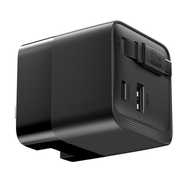 Logotrade promotional product image of: Urban Vitamin Mendocino 65W GaN charger retractable cable