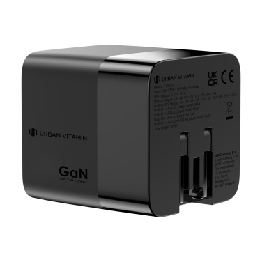 Logo trade advertising products image of: Urban Vitamin Mendocino 65W GaN charger retractable cable