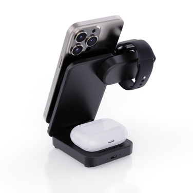 Logotrade promotional item image of: Urban Vitamin Arcadia RCS rplastic 15W 3in1 magnetic charger