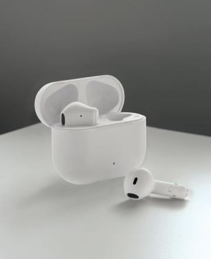 Logo trade promotional merchandise photo of: Tunevo RCS recycled plastic wireless earbuds