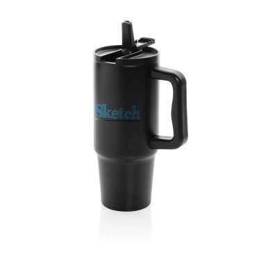 Logo trade promotional merchandise photo of: Embrace Leakproof RCS recycled stainless steel tumbler 900ml