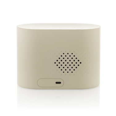 Logotrade promotional merchandise picture of: LumaRise RCS reycled plastic white noise alarm clock