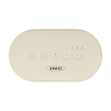 Logo trade corporate gifts picture of: LumaRise RCS reycled plastic white noise alarm clock