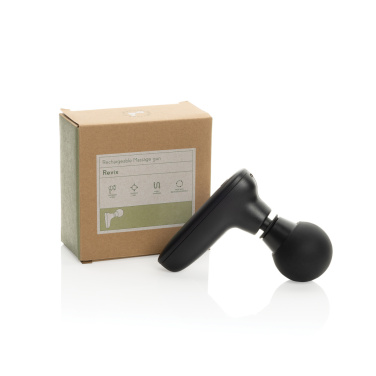 Logo trade promotional gift photo of: Revix RCS recycled plastic massage gun