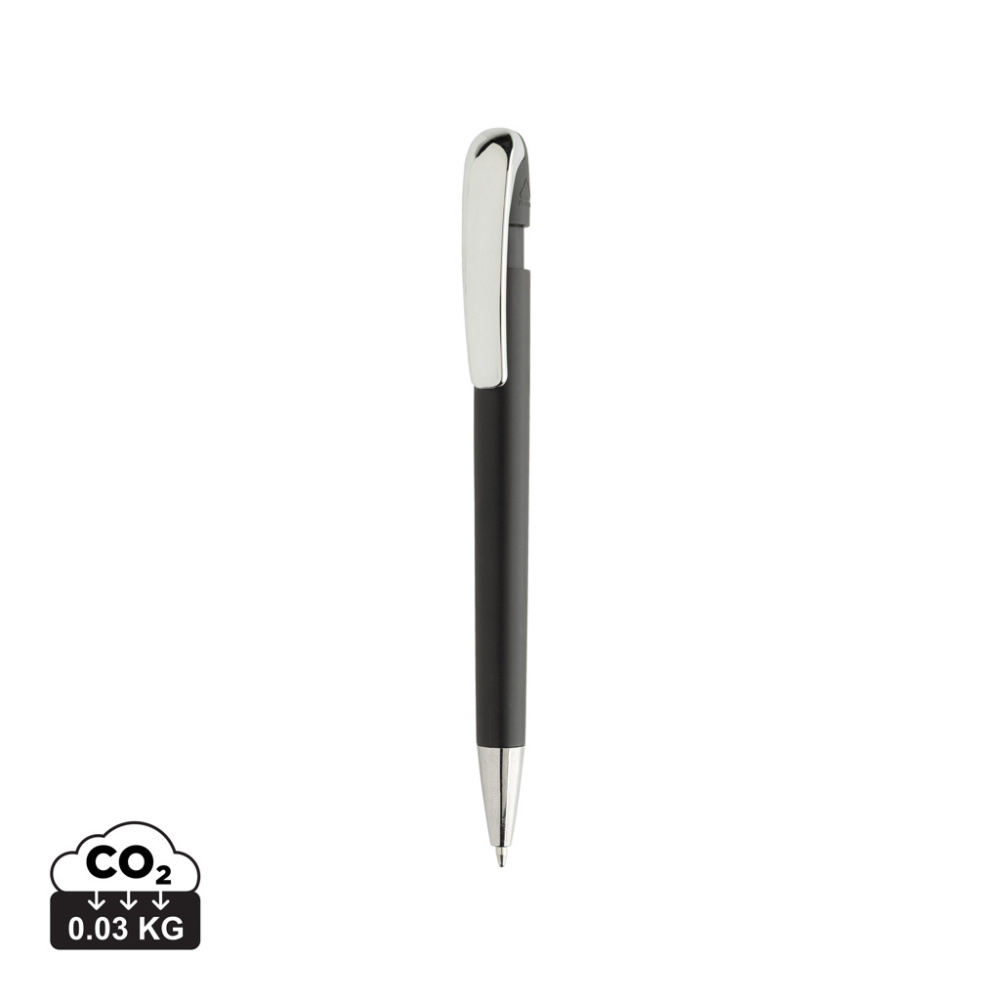Logo trade promotional merchandise image of: Glide GRS certified R-ABS Metal Clip Pen