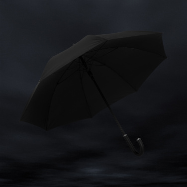 Logotrade promotional item image of: Swiss Peak Vero Aware™ RPET 25” umbrella w luxe handle