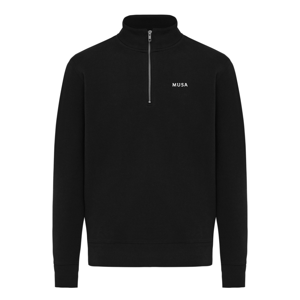 Logotrade promotional gifts photo of: IQONIQ Elgon recycled cotton quarter zip sweater