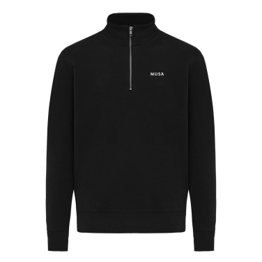 Logo trade promotional products picture of: IQONIQ Elgon recycled cotton quarter zip sweater