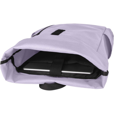 Logo trade promotional products image of: Byron 15.6" GRS RPET roll-top backpack 18L