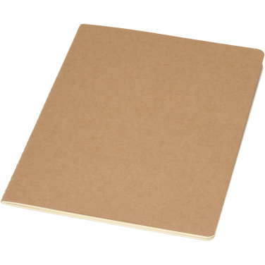 Logo trade corporate gift photo of: Slyk A5 kraft cahier notebook with ruled pages