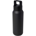 Astra 600 ml RCS certified recycled stainless steel copper vacuum insulated water bottle, Solid black