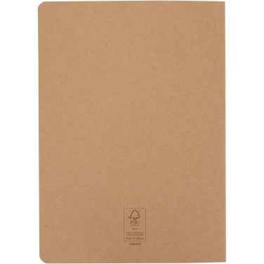 Logo trade promotional gifts image of: Slyk A5 kraft cahier notebook with dotted pages
