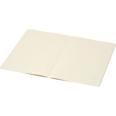 Logo trade promotional giveaways image of: Slyk A5 kraft cahier notebook with dotted pages