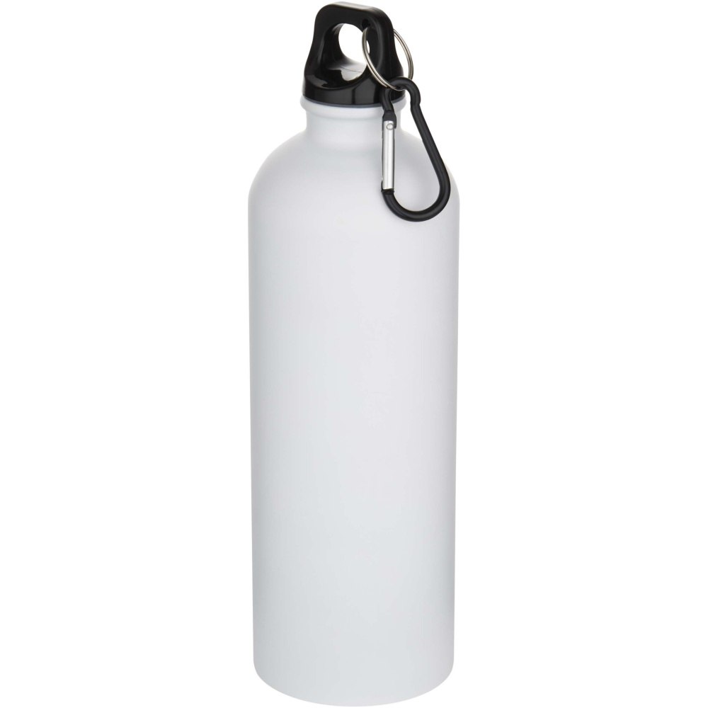 Logotrade promotional item picture of: Oregon 750 ml matte RCS recycled single wall stainless steel water bottle with carabiner