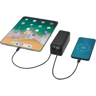 Logotrade promotional product image of: Acamar 20.000 mAh 70W recycled aluminium laptop power bank