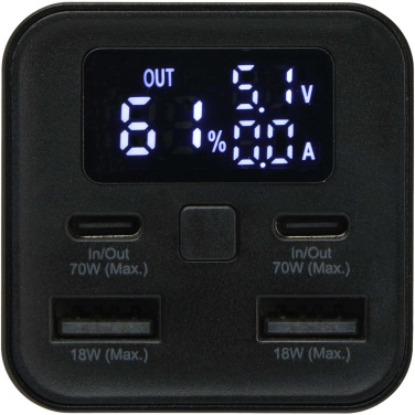 Logotrade promotional giveaways photo of: Acamar 20.000 mAh 70W recycled aluminium laptop power bank