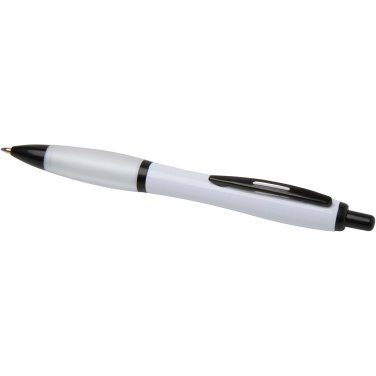 Logotrade advertising products photo of: Nash recycled plastic ballpoint pen with black trims (black ink)