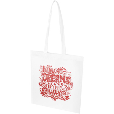 Logo trade promotional giveaway photo of: EcoSeal GRS recycled nonwoven convention tote bag 6L