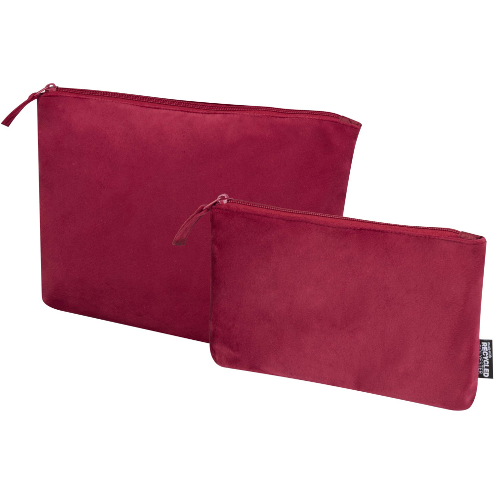 Logotrade business gifts photo of: Swift GRS recycled velvet toiletry bag set