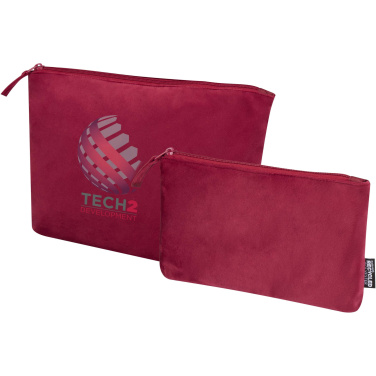 Logotrade promotional product image of: Swift GRS recycled velvet toiletry bag set