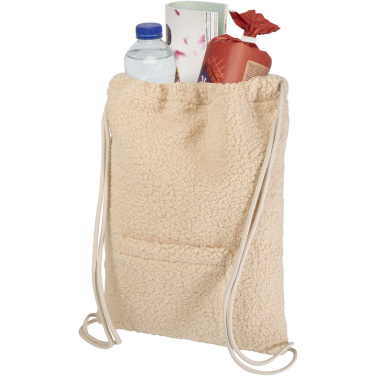 Logotrade corporate gifts photo of: Bear GRS recycled sherpa drawstring backpack 9L