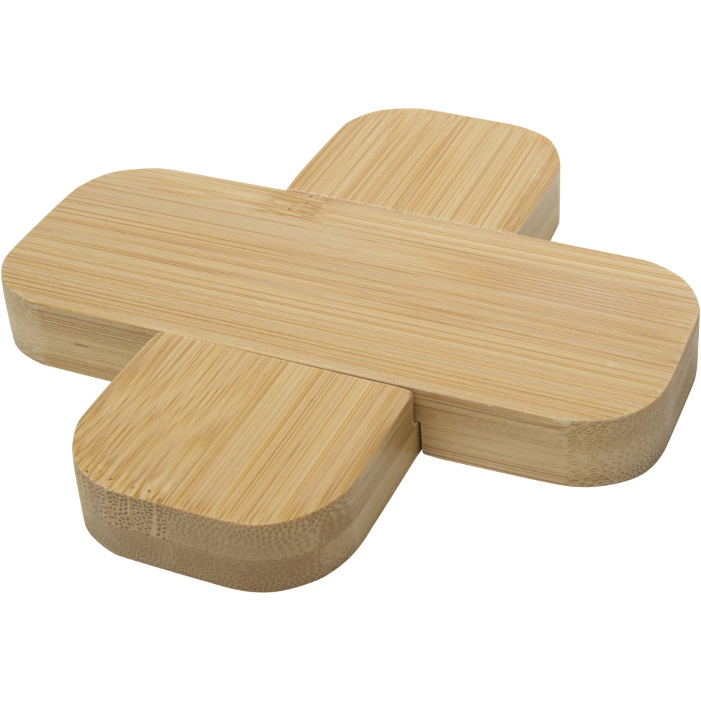 Logotrade corporate gift picture of: Croc bamboo trivet - small