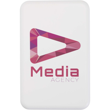 Logo trade promotional products image of: Acrab 10.000 mAh 15W magnetic wireless power bank with 20W PD - made from recycled plastic