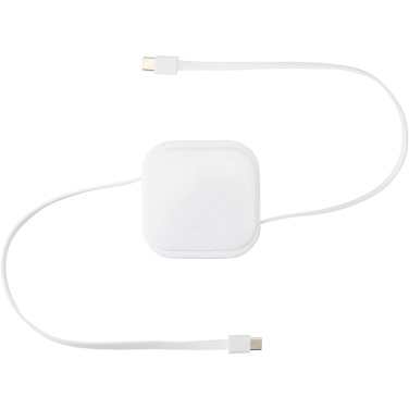 Logo trade promotional items image of: Gloas 5-in-1 recycled retractable data sync and 100W fast charge cable with smartphone tool kit