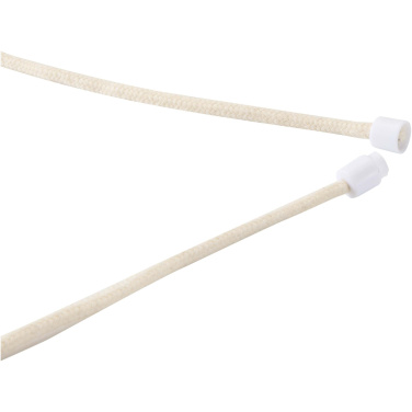 Logotrade promotional gift image of: Adhab smartphone lanyard with bamboo details