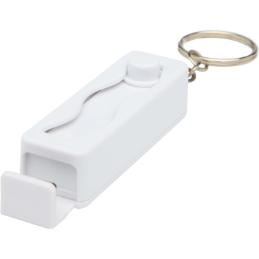 Logotrade promotional merchandise photo of: Aggia recycled plastic phone stand with fidget toy