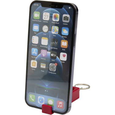 Logotrade promotional merchandise picture of: Aggia recycled plastic phone stand with fidget toy