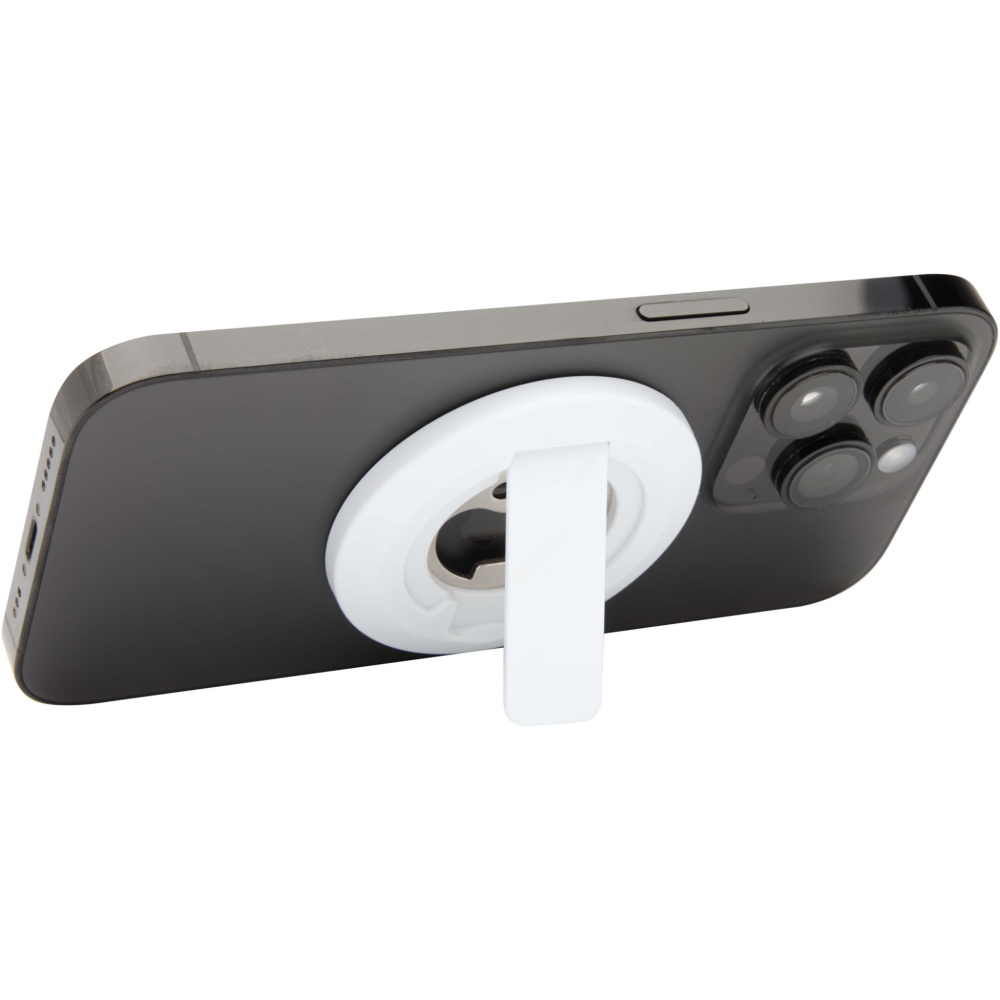 Logo trade promotional product photo of: Ain recycled plastic magnetic phone stand with bottle opener