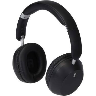 Logo trade advertising products image of: Hoggar recycled plastic over-ear foldeable ANC and ENC headphones