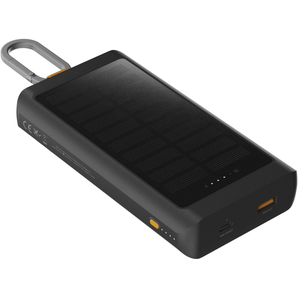 Logotrade corporate gift image of: Xtorm XG2S101 Go2 10.000 mAh 15W solar power bank with light
